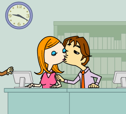 office kissing